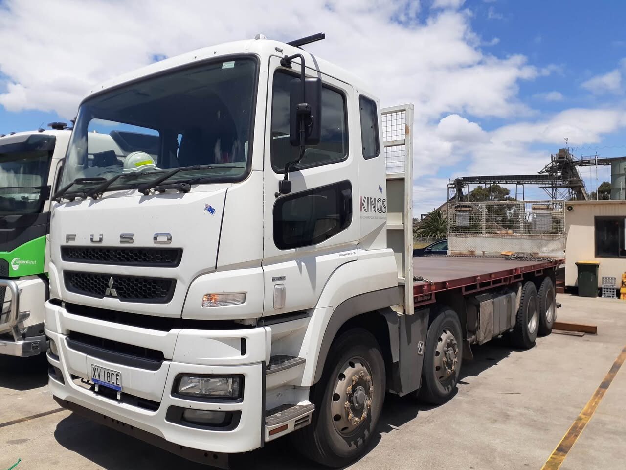 2014 Fuso FS 8×4 with setup for truck mounted forklift